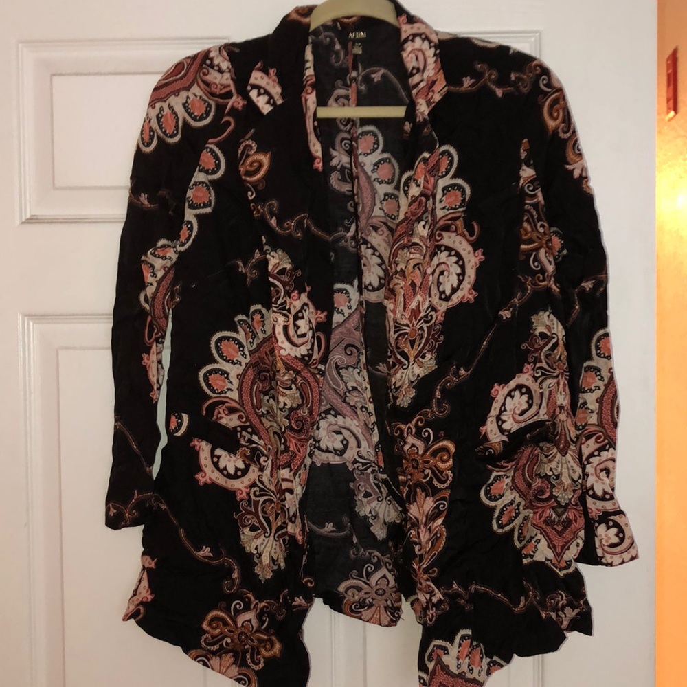 Paisley print blazer